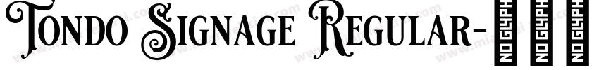 Tondo Signage Regular字体转换